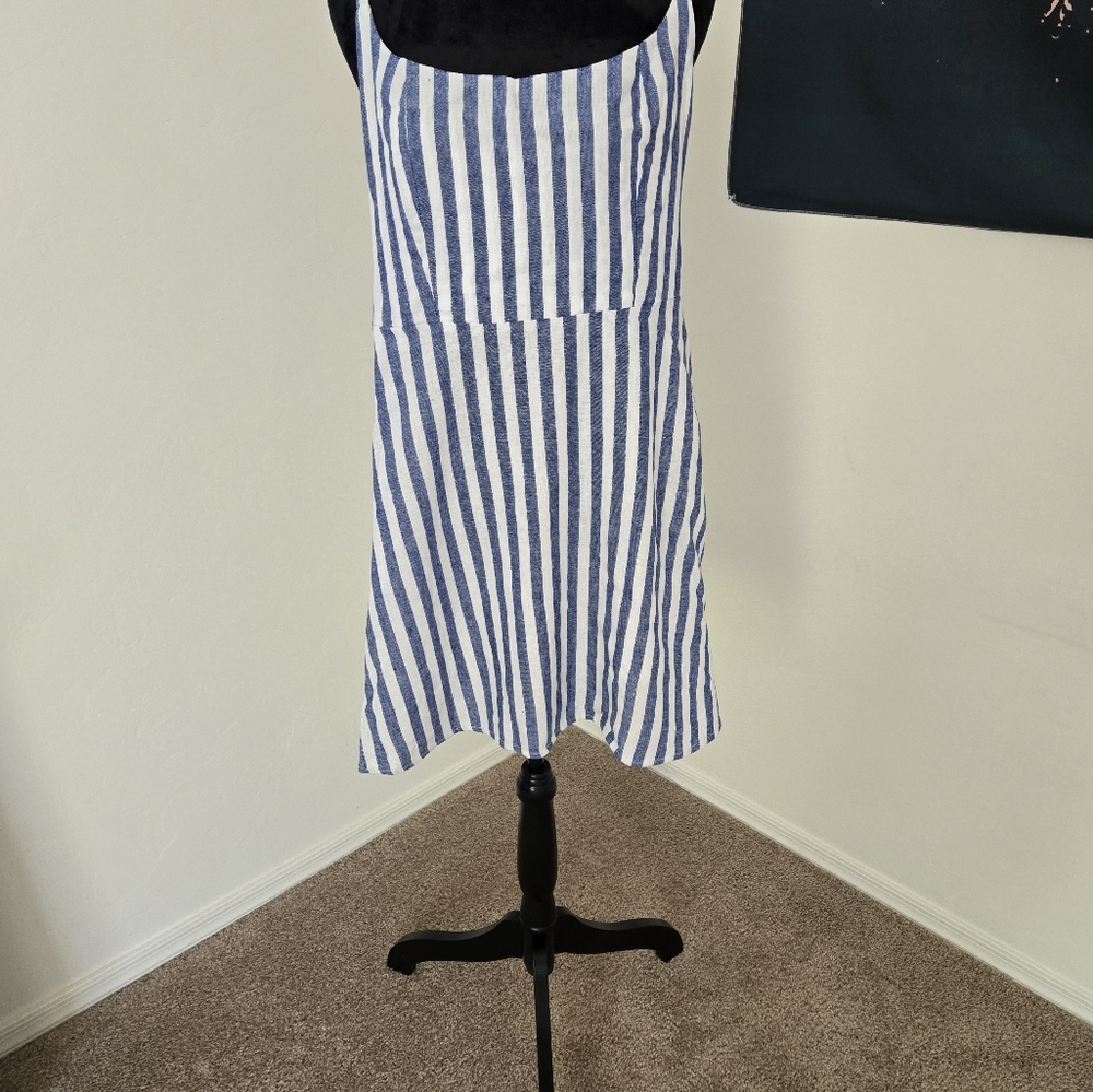 Old Navy Blue and White Striped Dress